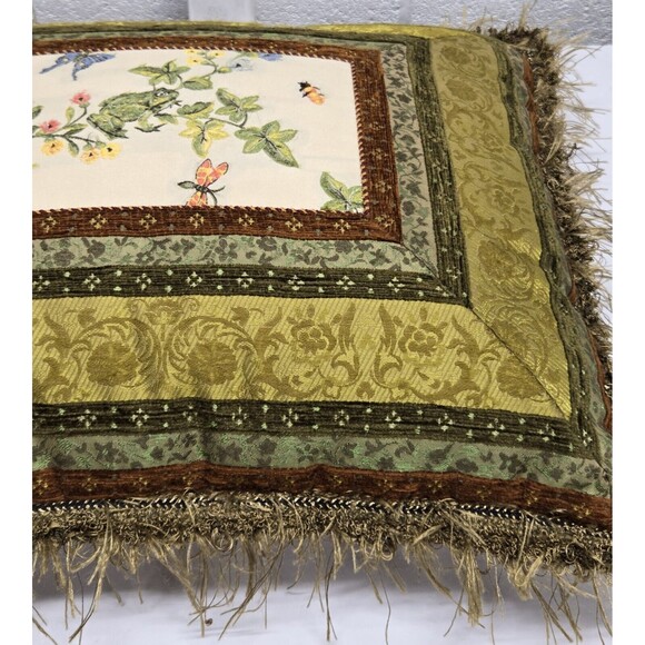 Pillows Embroidered Bee Ant  Frog Butterfly Dragonfly Snail Ladybug Moth Vintage - Picture 8 of 12